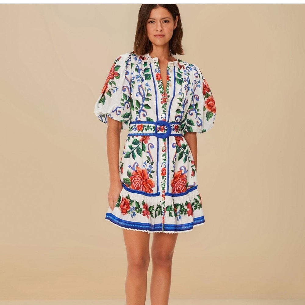FARM Rio Colorful Floral Mini Dress